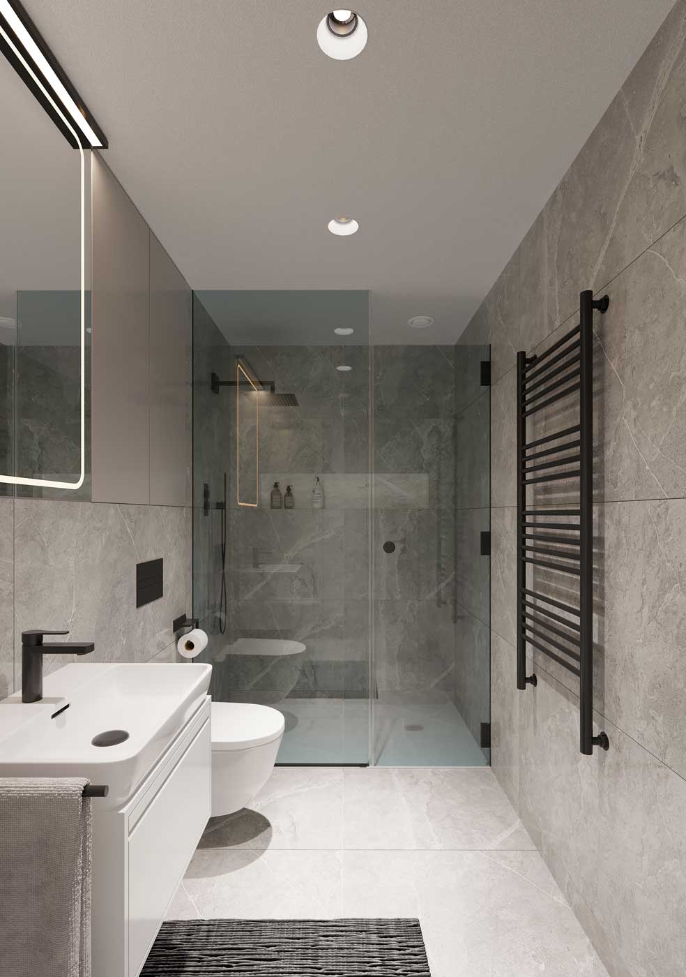 Vizualizace koupelny Perla Limuzská