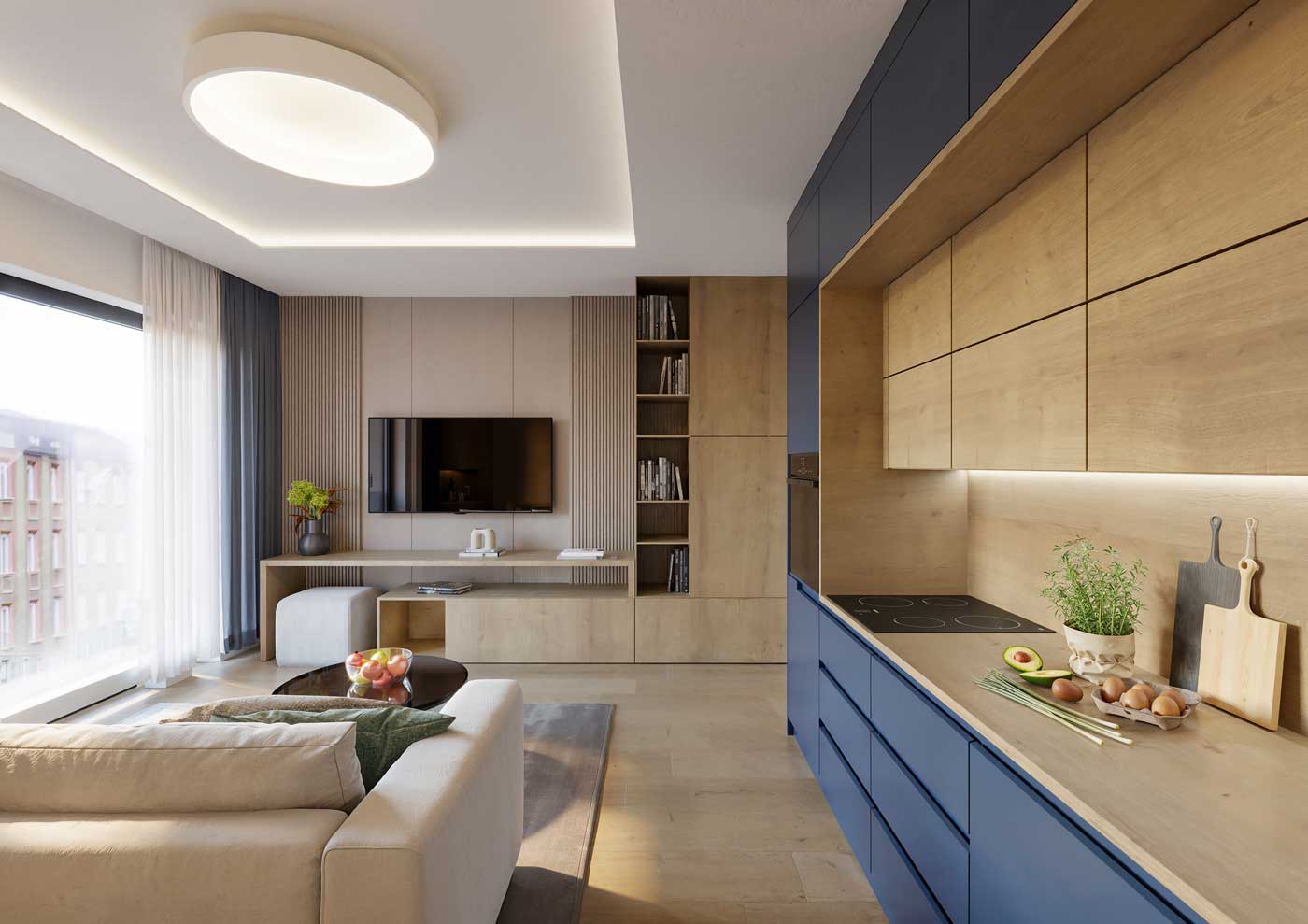 Vizualizace kuchyně Perla Limuzská